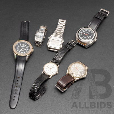 Collection of Watches, Seiko Ascot & Alexander - Lot of 6