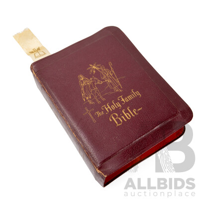 Leather Bound the Holy Family Edition of the Catholic Bible by Virtue & Company Limited, London 1973 Edition