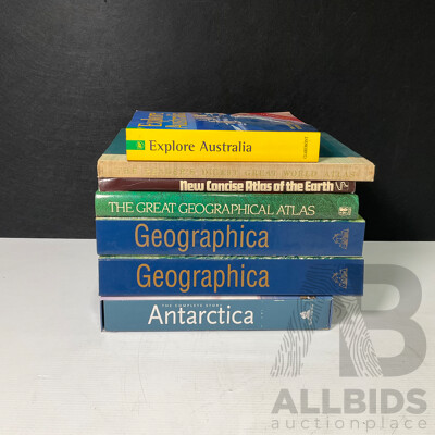 Collection of Seven Geographic Books