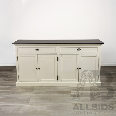 Modern Timber Sideboard with Two Drawers and Four Cabinet Doors