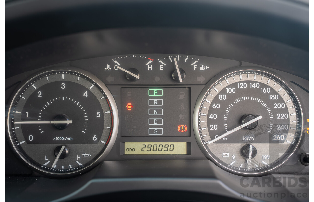 10/2007 Toyota Landcruiser GXL (4x4) VDJ200R 4d Wagon Silver Twin-turbo Diesel 4.5L