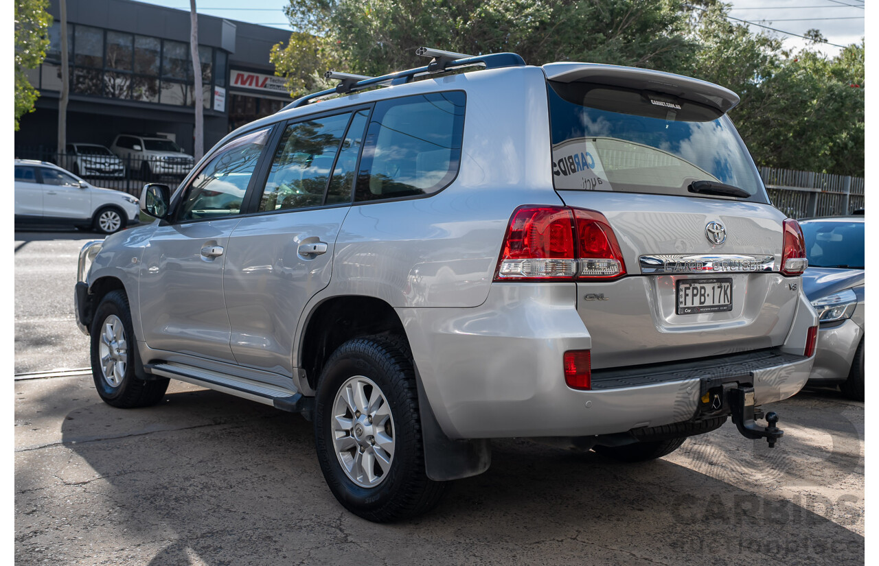 10/2007 Toyota Landcruiser GXL (4x4) VDJ200R 4d Wagon Silver Twin-turbo Diesel 4.5L