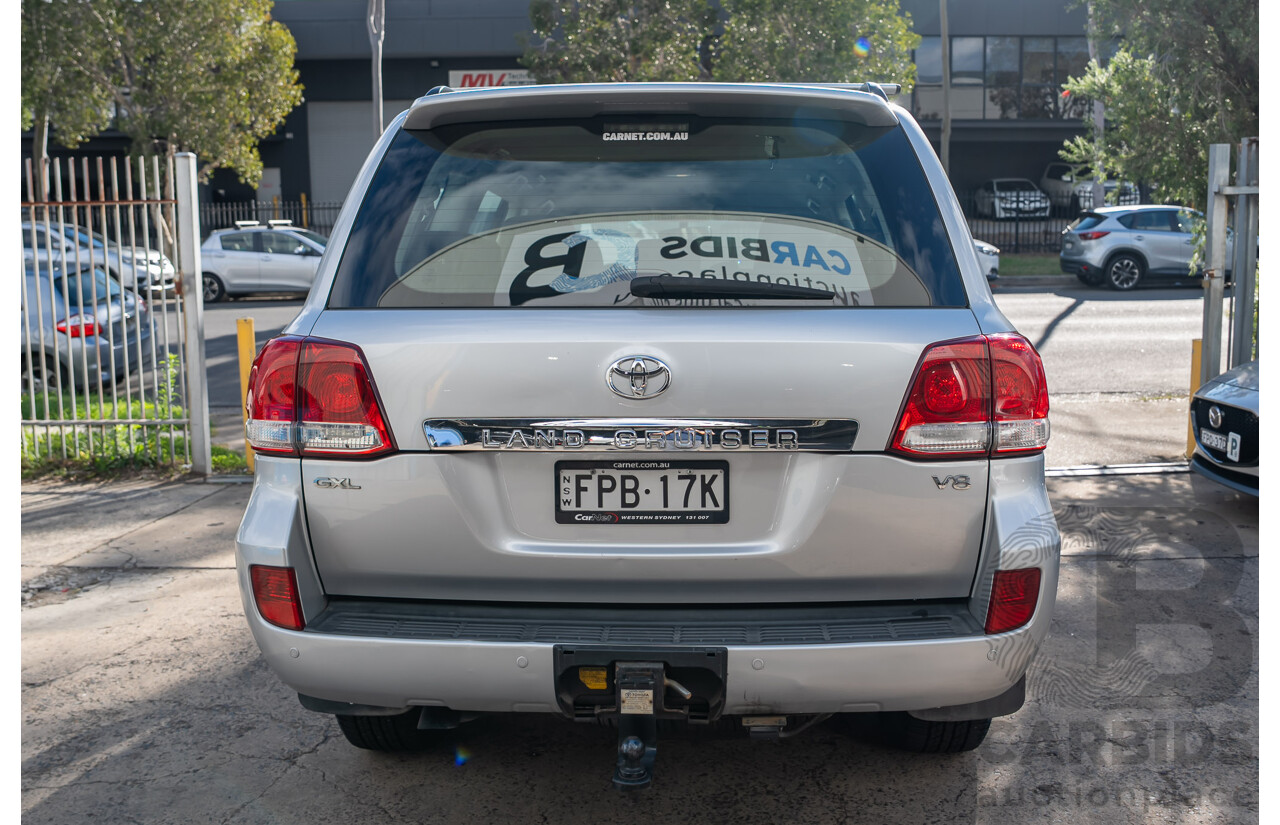 10/2007 Toyota Landcruiser GXL (4x4) VDJ200R 4d Wagon Silver Twin-turbo Diesel 4.5L