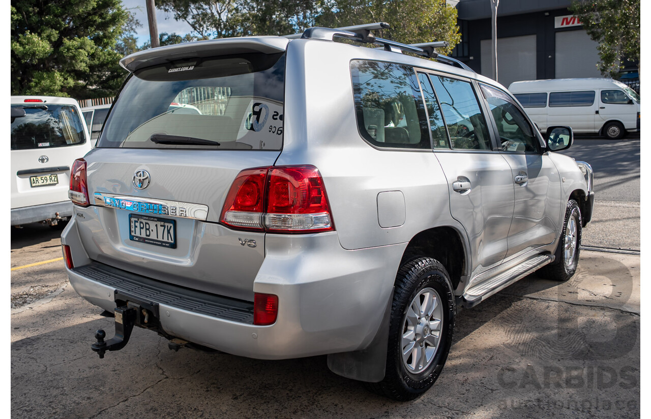 10/2007 Toyota Landcruiser GXL (4x4) VDJ200R 4d Wagon Silver Twin-turbo Diesel 4.5L