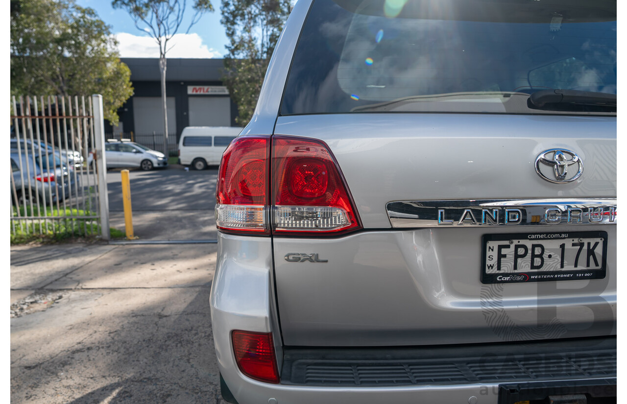 10/2007 Toyota Landcruiser GXL (4x4) VDJ200R 4d Wagon Silver Twin-turbo Diesel 4.5L