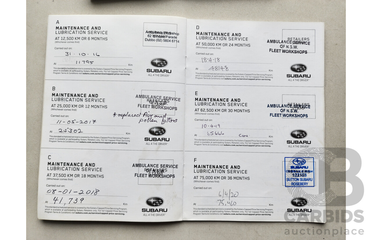 03/2016 Subaru Liberty 2.5i Premium MY16 4d Sedan Blue 2.5L