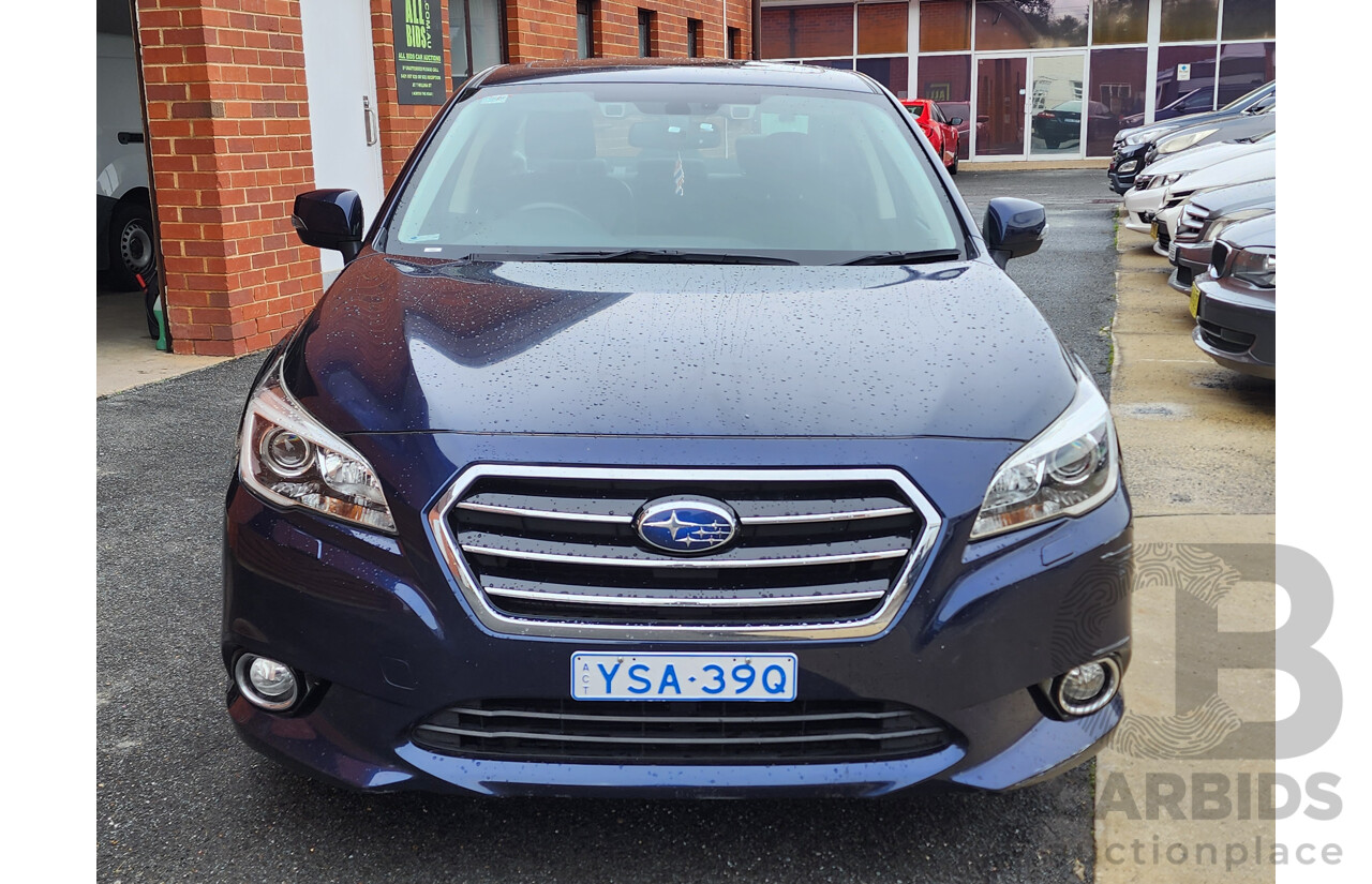 03/2016 Subaru Liberty 2.5i Premium MY16 4d Sedan Blue 2.5L