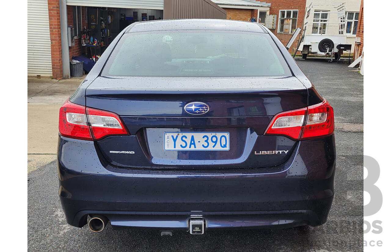 03/2016 Subaru Liberty 2.5i Premium MY16 4d Sedan Blue 2.5L