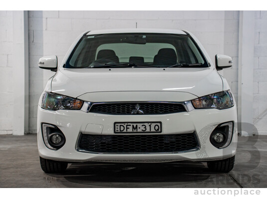 04/2016 Mitsubishi Lancer ES Sport CF 4D Sedan White 2.0L