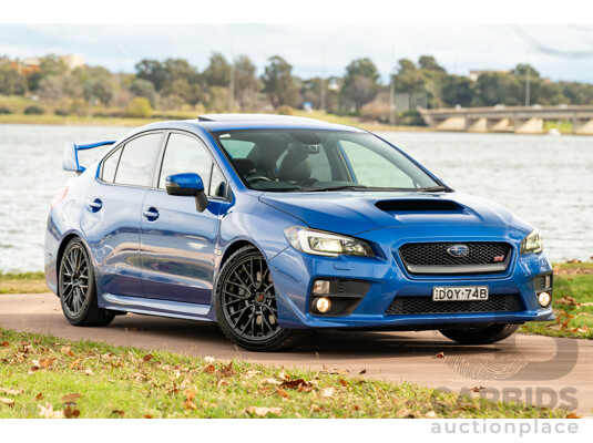 07/2017 Subaru WRX STI Premium (AWD) MY17 4D Sedan Lapis Blue Turbo 2.5L