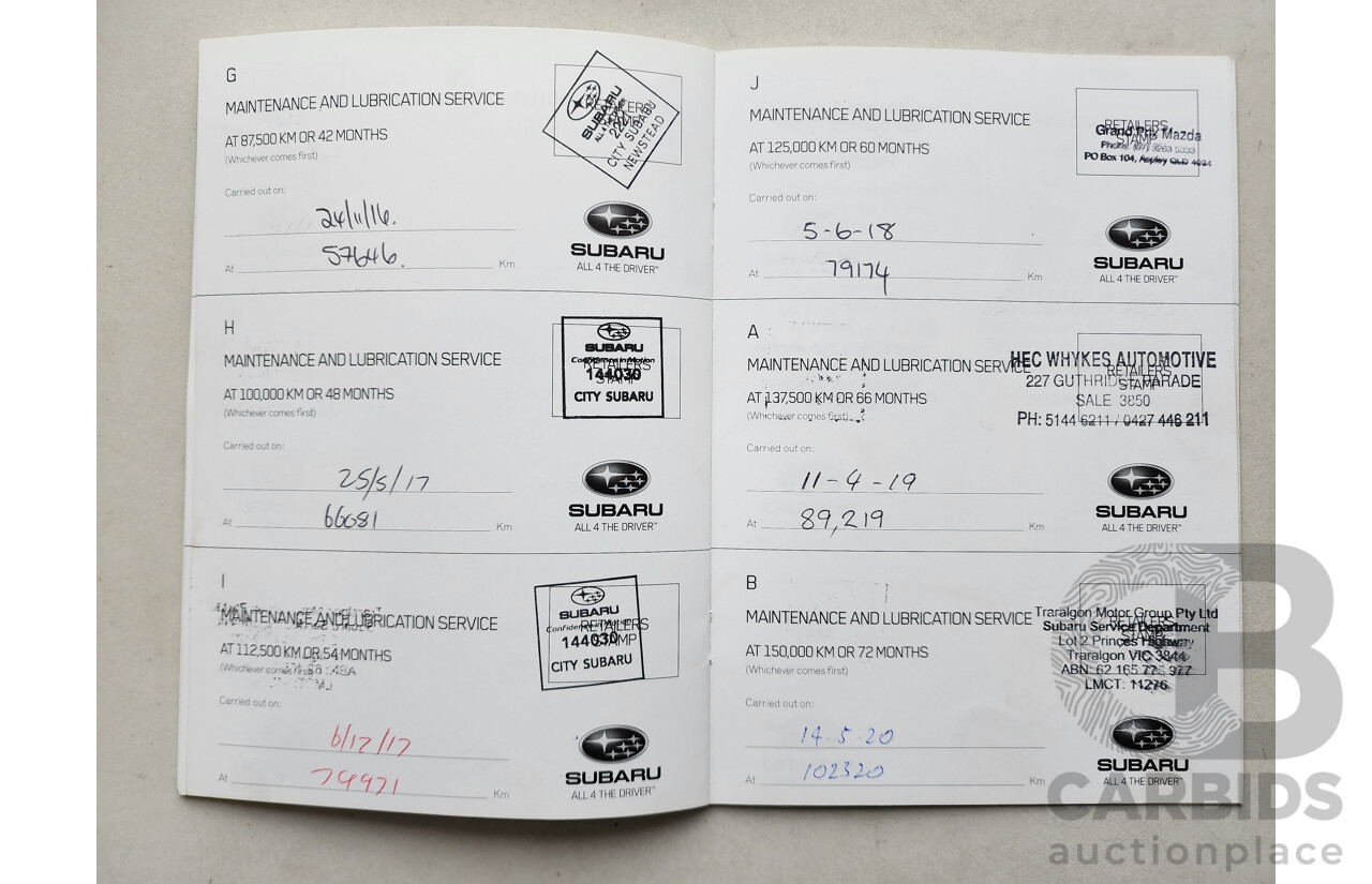04/2013 Subaru XV 2.0i-S MY13 4d Wagon Silver 2.0L