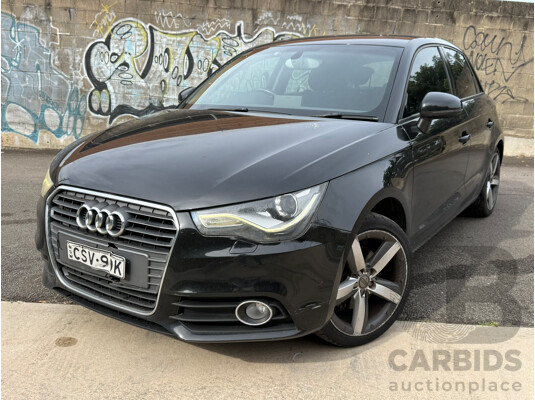 03/2014 Audi A1 SPORTBACK 1.4 TFSI AMBITION FWD 8X MY14 5D Hatchback Black 1.4L