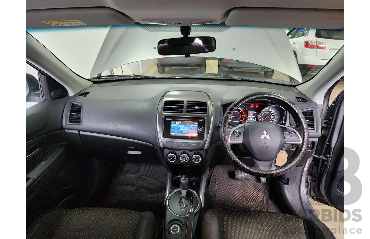 07/2013 Mitsubishi ASX (4wd) XB MY13 4d Wagon Grey 2.3L