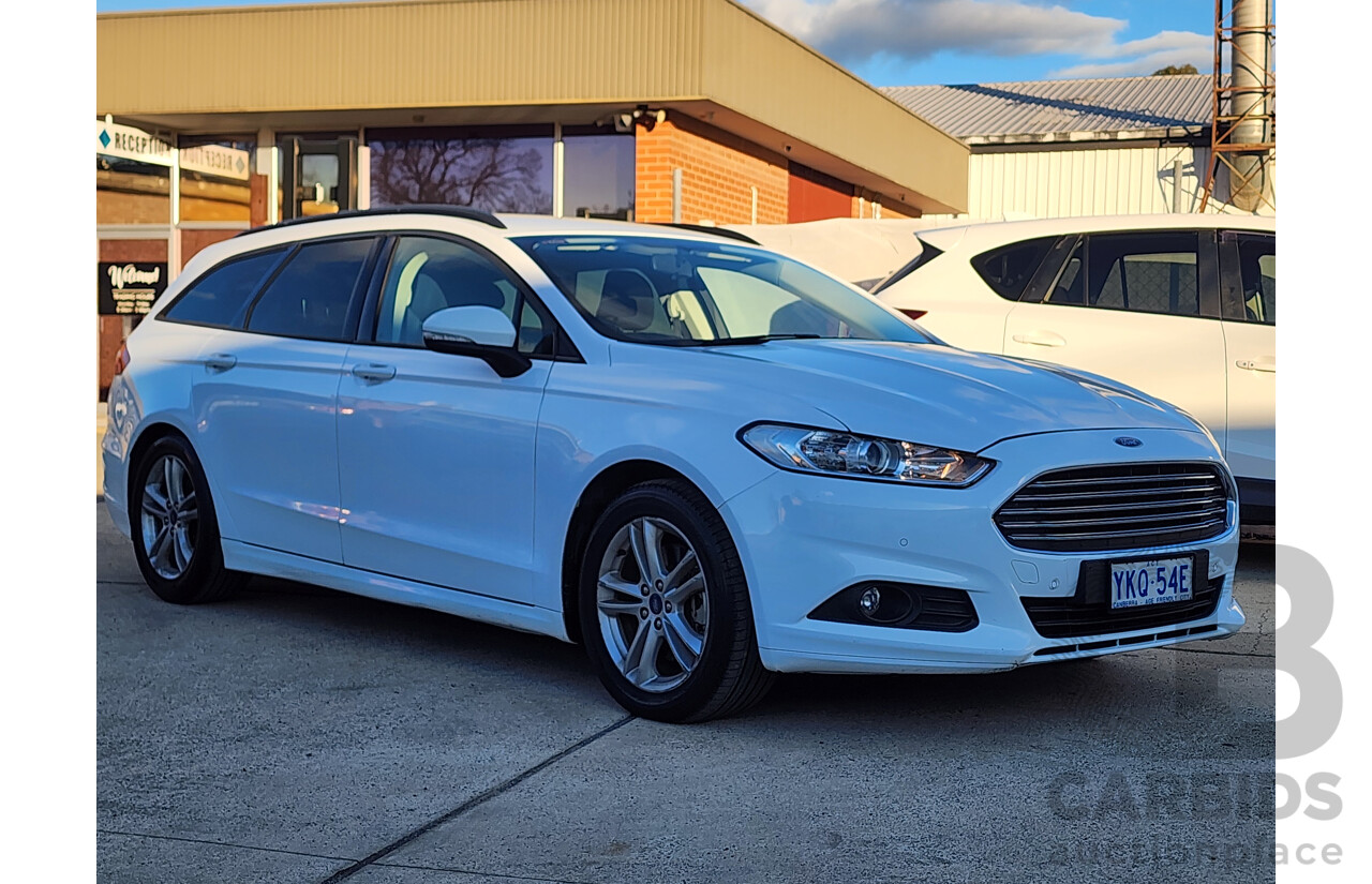 07/2015 Ford Mondeo Ambiente TDCi MD 4d Wagon White 2.0L