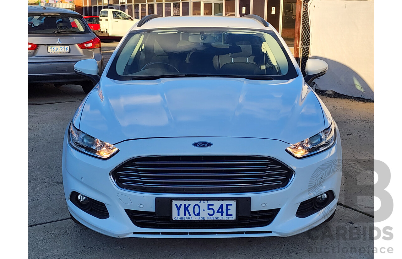 07/2015 Ford Mondeo Ambiente TDCi MD 4d Wagon White 2.0L