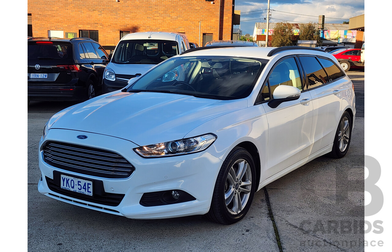 07/2015 Ford Mondeo Ambiente TDCi MD 4d Wagon White 2.0L