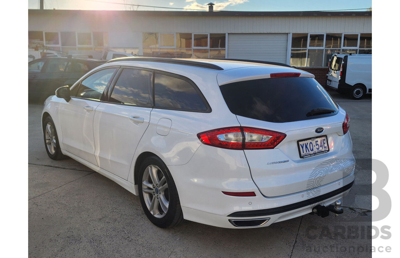 07/2015 Ford Mondeo Ambiente TDCi MD 4d Wagon White 2.0L