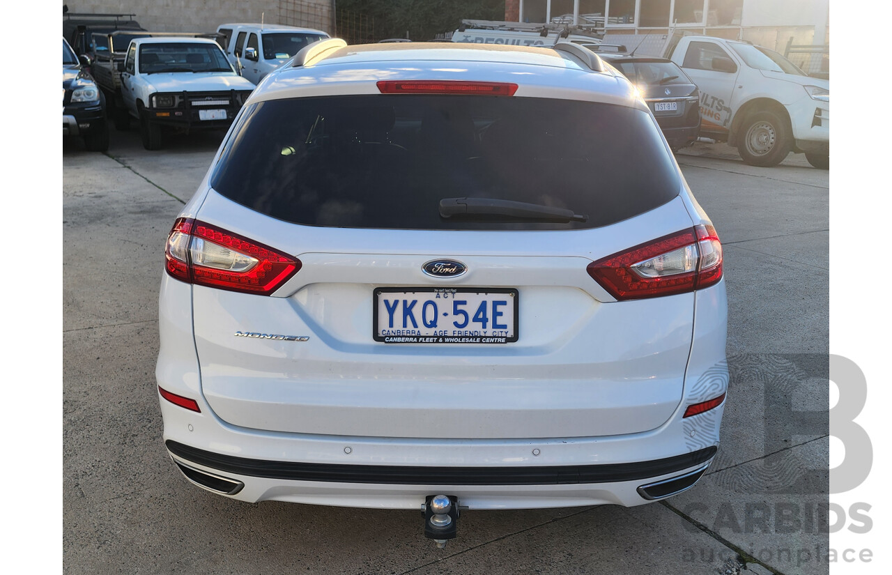 07/2015 Ford Mondeo Ambiente TDCi MD 4d Wagon White 2.0L