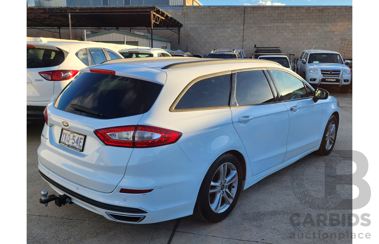 07/2015 Ford Mondeo Ambiente TDCi MD 4d Wagon White 2.0L