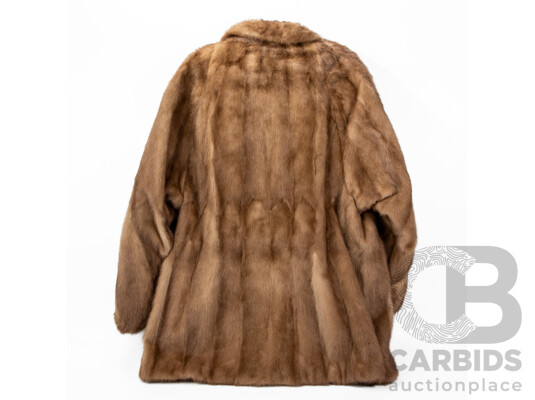 Vintage Ladies Mink Fur Coat by Bernhard Hammerman