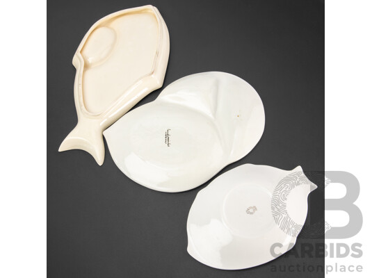 Collection of Three Ceramic Platters