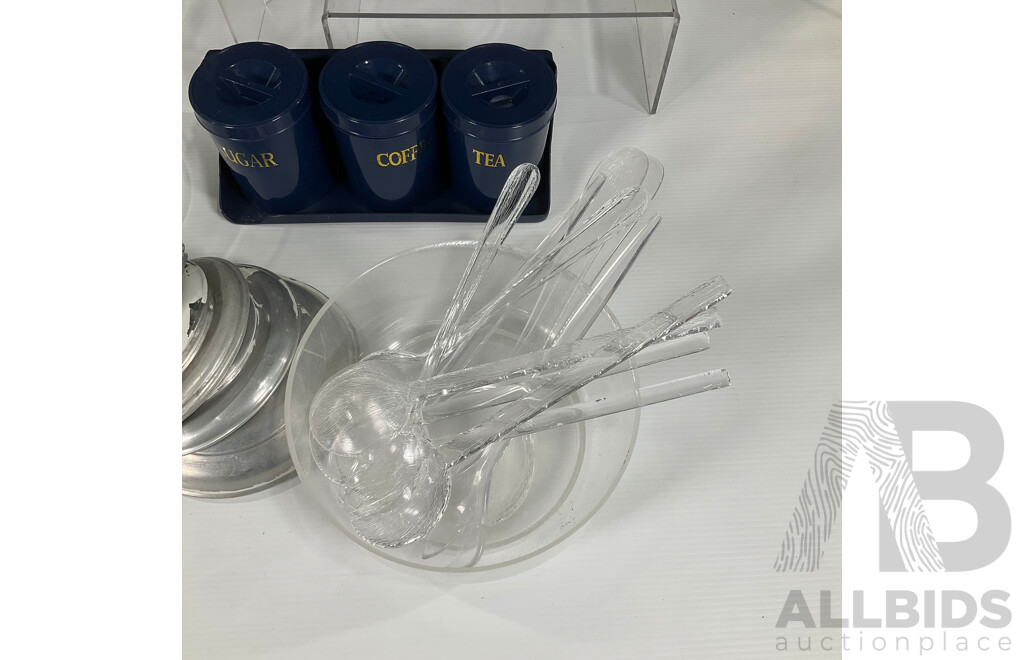 Retro Plastics and Flour Tins