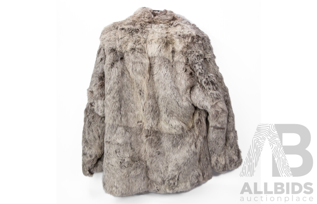 Vintage Ladies Rabbit Fur Coat