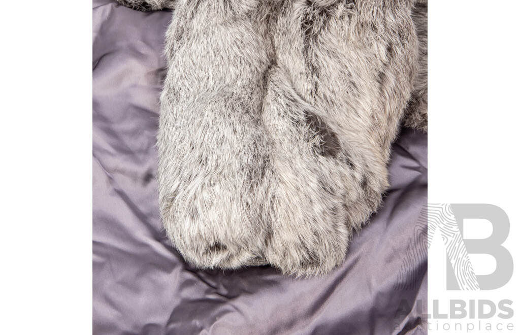 Vintage Ladies Rabbit Fur Coat