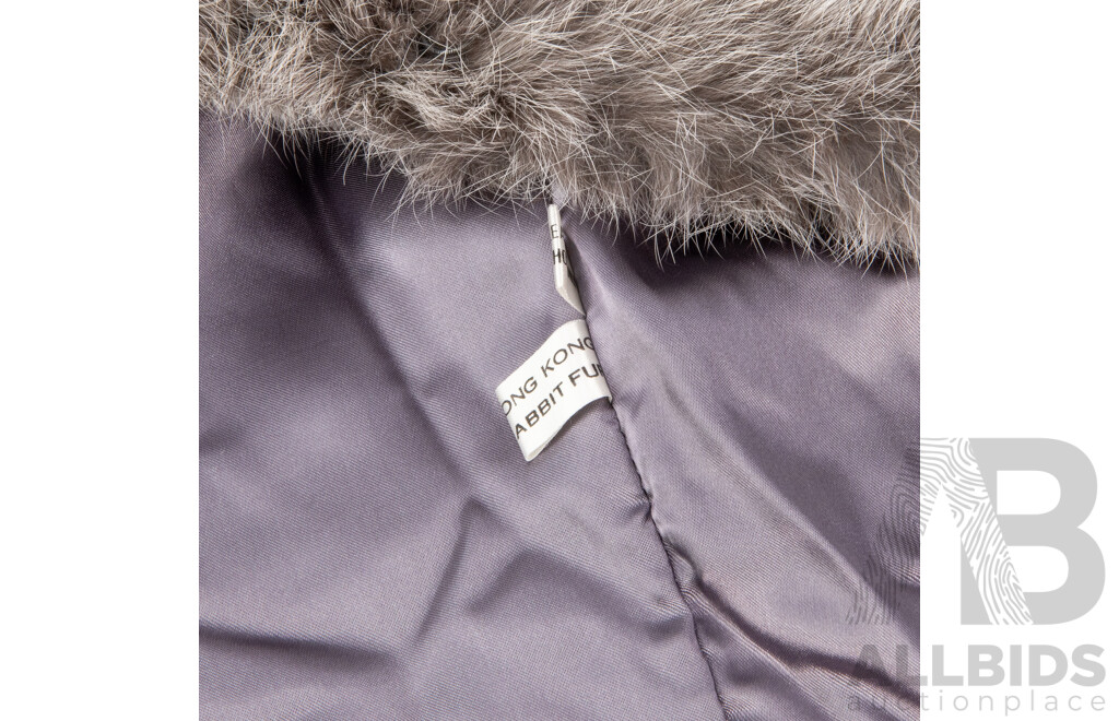 Vintage Ladies Rabbit Fur Coat