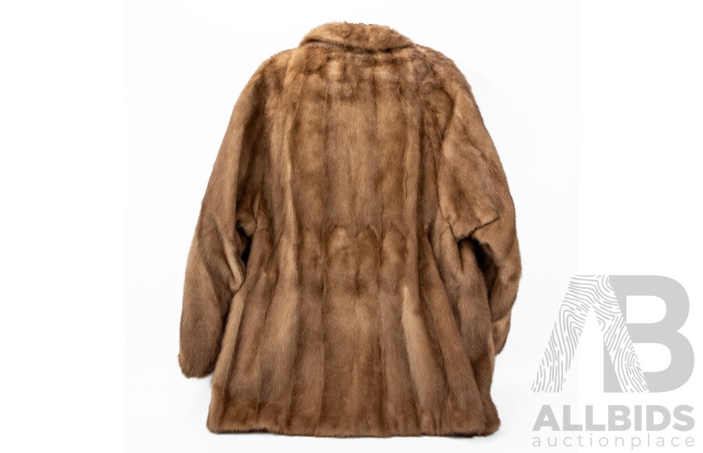 Vintage Ladies Mink Fur Coat by Bernhard Hammerman