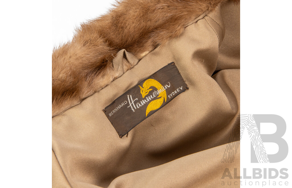 Vintage Ladies Mink Fur Coat by Bernhard Hammerman