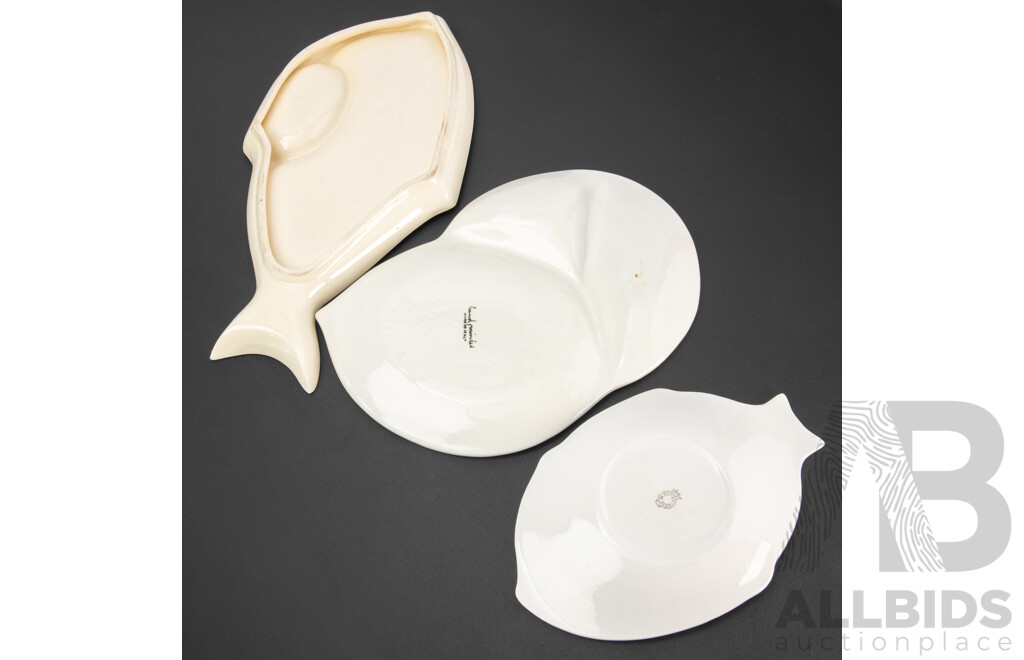 Collection of Three Ceramic Platters