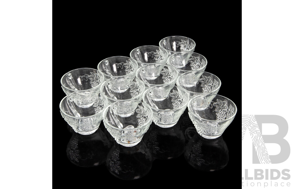 Vintage 13 Piece Glass Punch Set