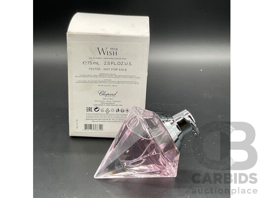 1662912 · CHOPARD WISH PINK 70ml Eau De Toilette TESTER - Lot of 2