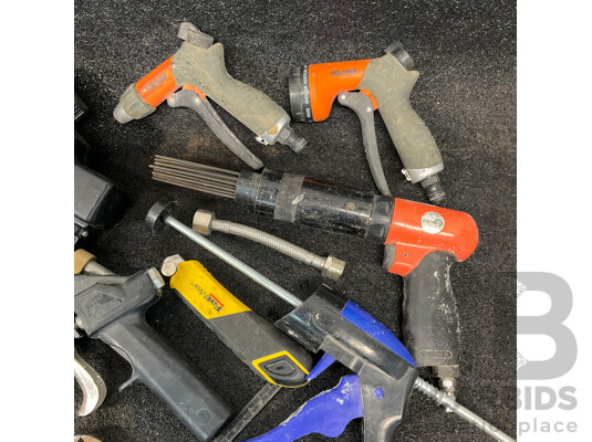 1663995 · Assorted Hand Tools, Air Blast Guns, Compressed Air Needle Scaler and Others