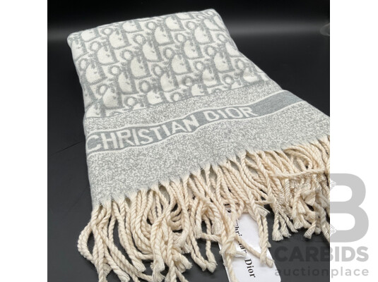 Cashmere/Silk Oblique Scarf  Branded Christian Dior