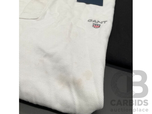 GANT Polo Shirt (L), TOMMY HILFIGER Polo Shirt (M) - Lot of 2
