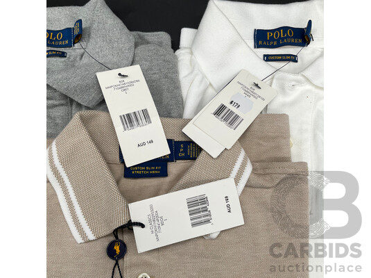 POLO RALPH LAUREN - Men's Polo Shirts (S) - Lot of 3