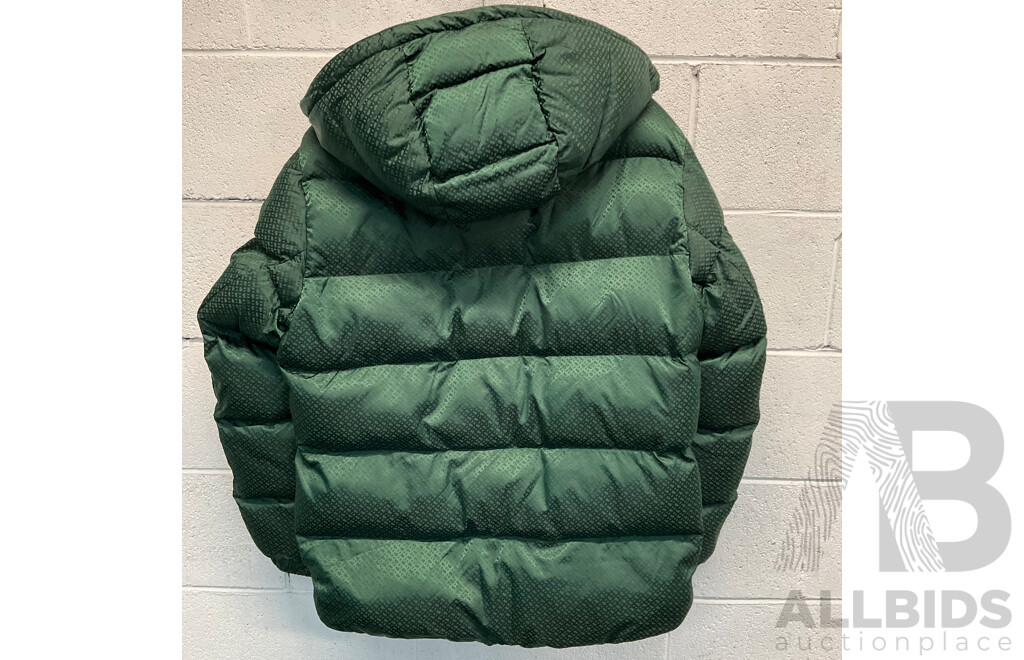Monogram Jacquard Padded Jacket - Green (size 48)  Branded BOSS