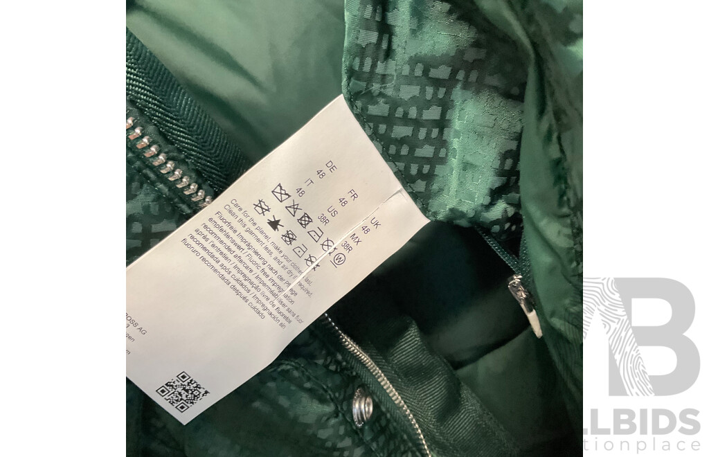 Monogram Jacquard Padded Jacket - Green (size 48)  Branded BOSS