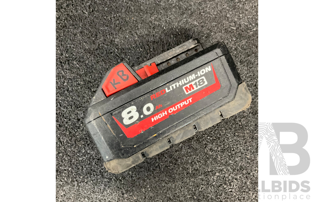 MILWAUKEE Fuel M18 Hammer Drill, Impact Driver and 8.0Ah Battery 