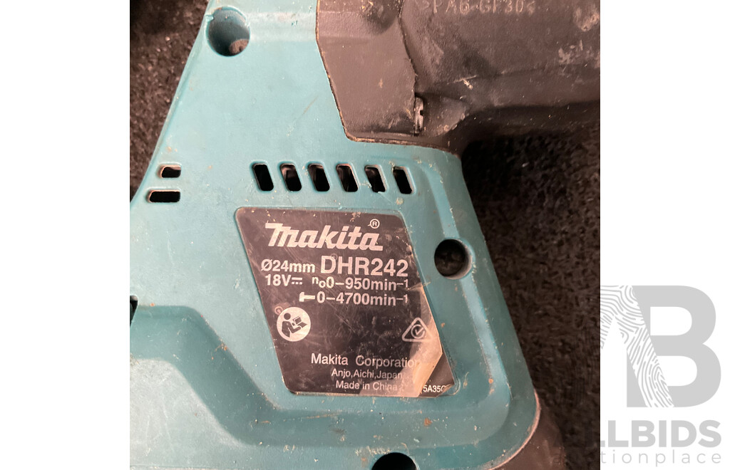 MAKITA 18V Rotary Hammer Drill (DHR242)  - Skin Only
