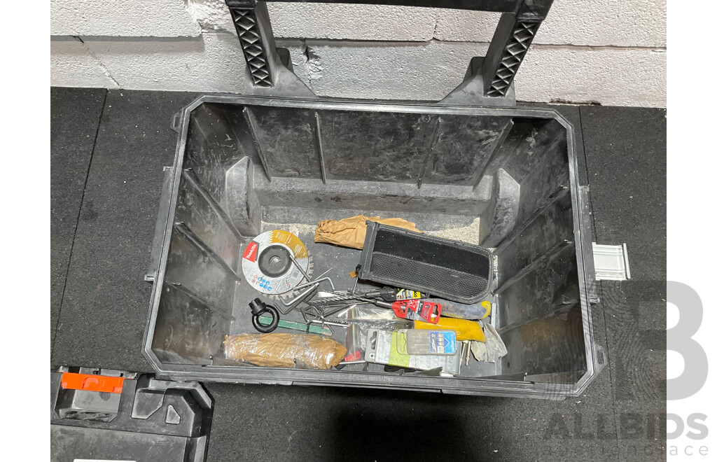 Tactix Modular Rolling Toolbox, Assorted Hand Tools, Drill Bits and Others