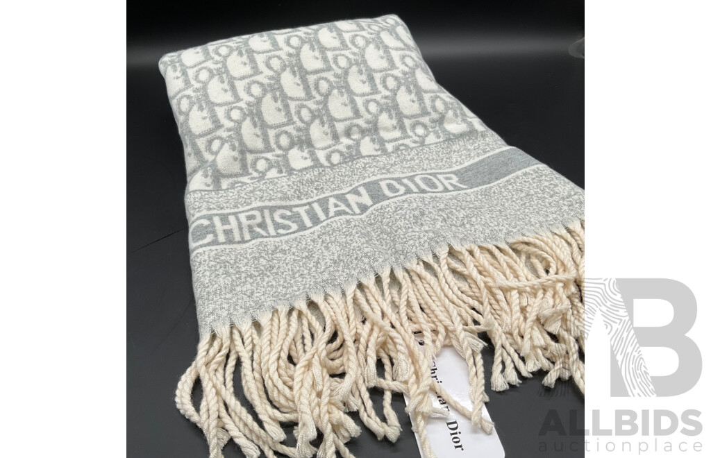 Cashmere/Silk Oblique Scarf  Branded Christian Dior