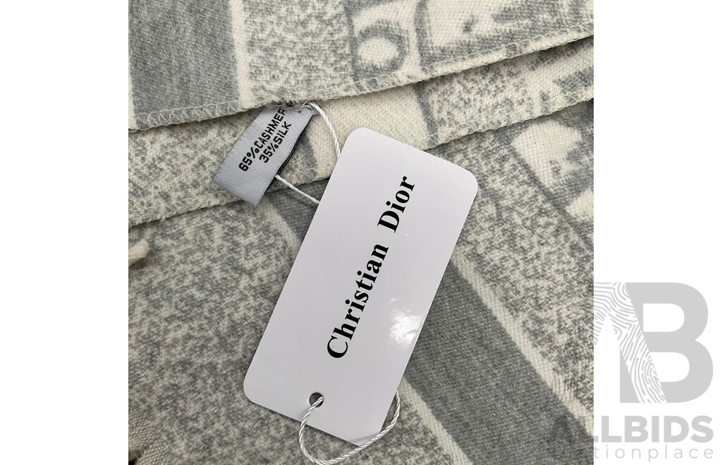Cashmere/Silk Oblique Scarf  Branded Christian Dior