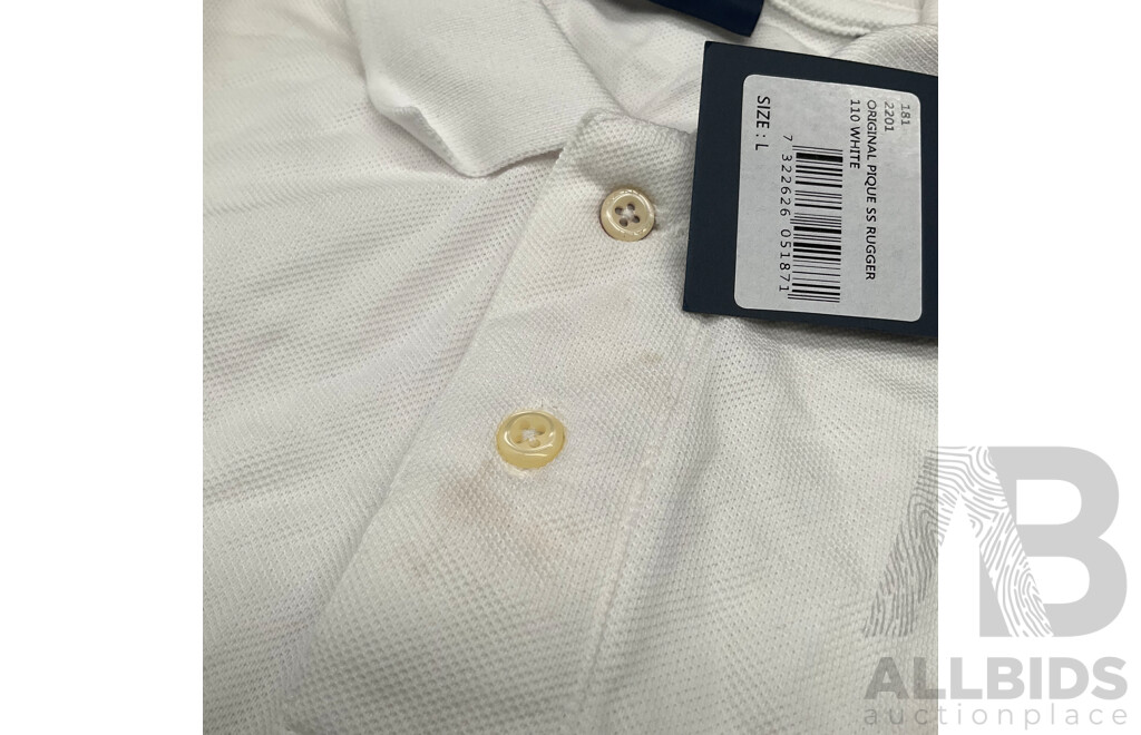 GANT Polo Shirt (L), TOMMY HILFIGER Polo Shirt (M) - Lot of 2