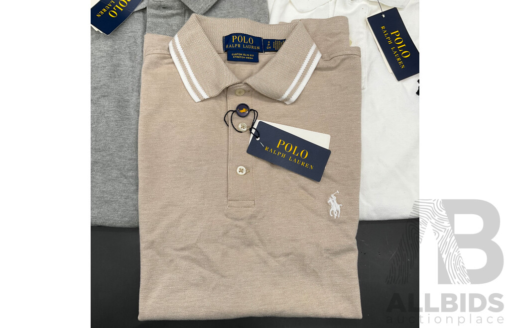 POLO RALPH LAUREN - Men's Polo Shirts (S) - Lot of 3