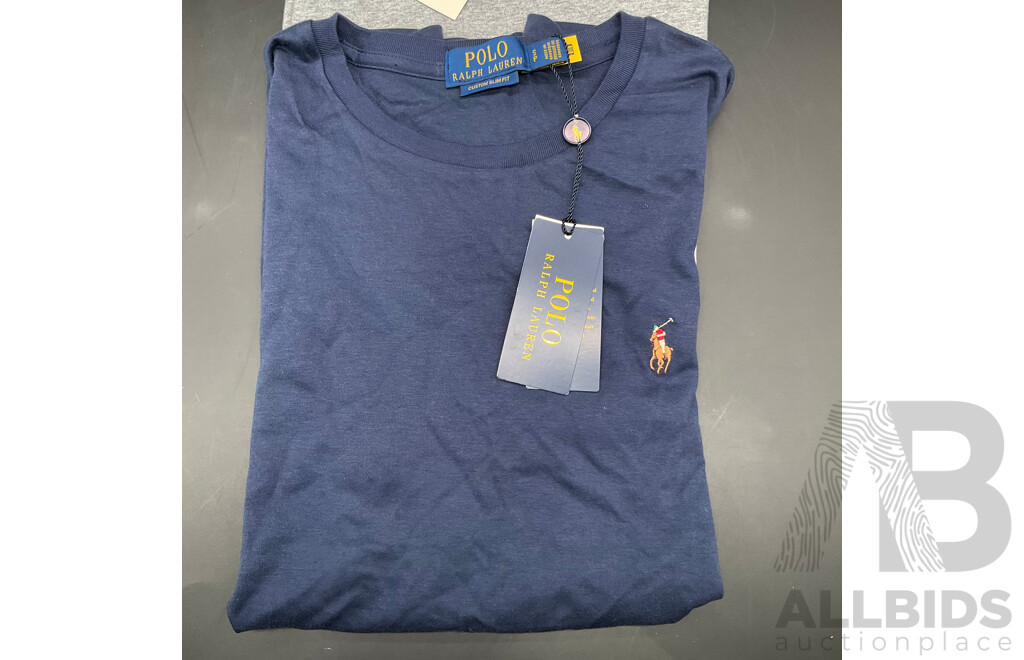 POLO RALPH LAUREN  - Men's Polo Shirts (S) and T-Shirt , GANT T-Shirt (S)  - Lot of 4