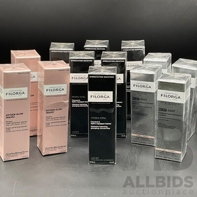 FILORGA NCEF-Reverse and Hydra-Hyal Skincare Anti-aging and Hydration Products - Lot of 13