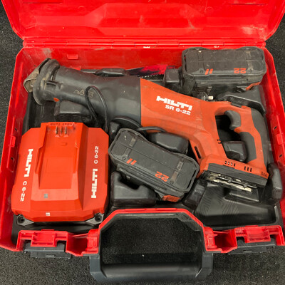 HILTI SR 6-22 Reciprocating Saw Kit, Including 2x Battery and Battery Charger